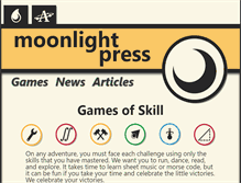 Tablet Screenshot of moonlight-press.com